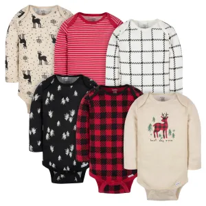 6-Pack Baby Neutral Deer Onesies® Bodysuits