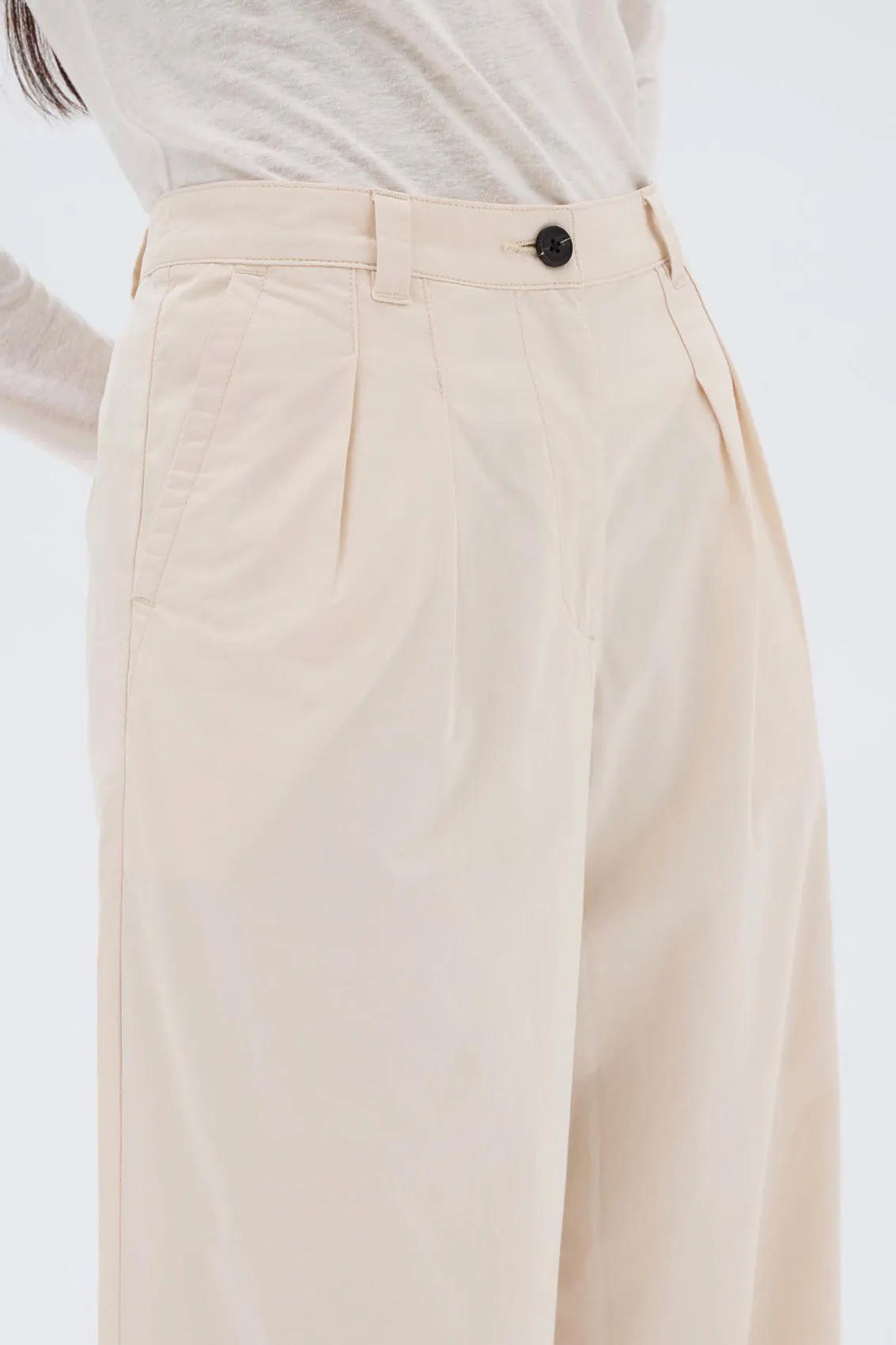 Assembly Label 'Haven Twill Pant'- Cream