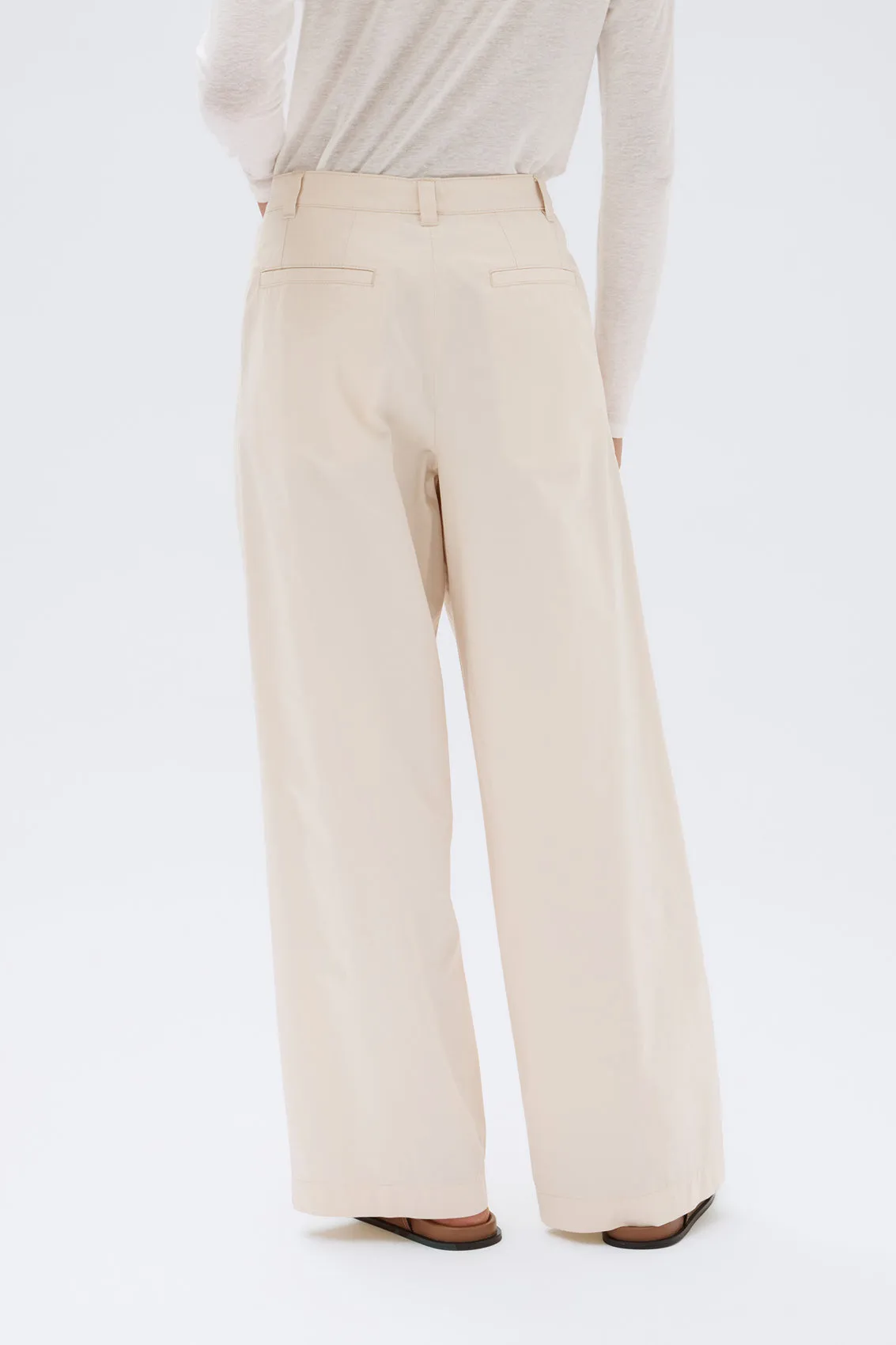 Assembly Label 'Haven Twill Pant'- Cream