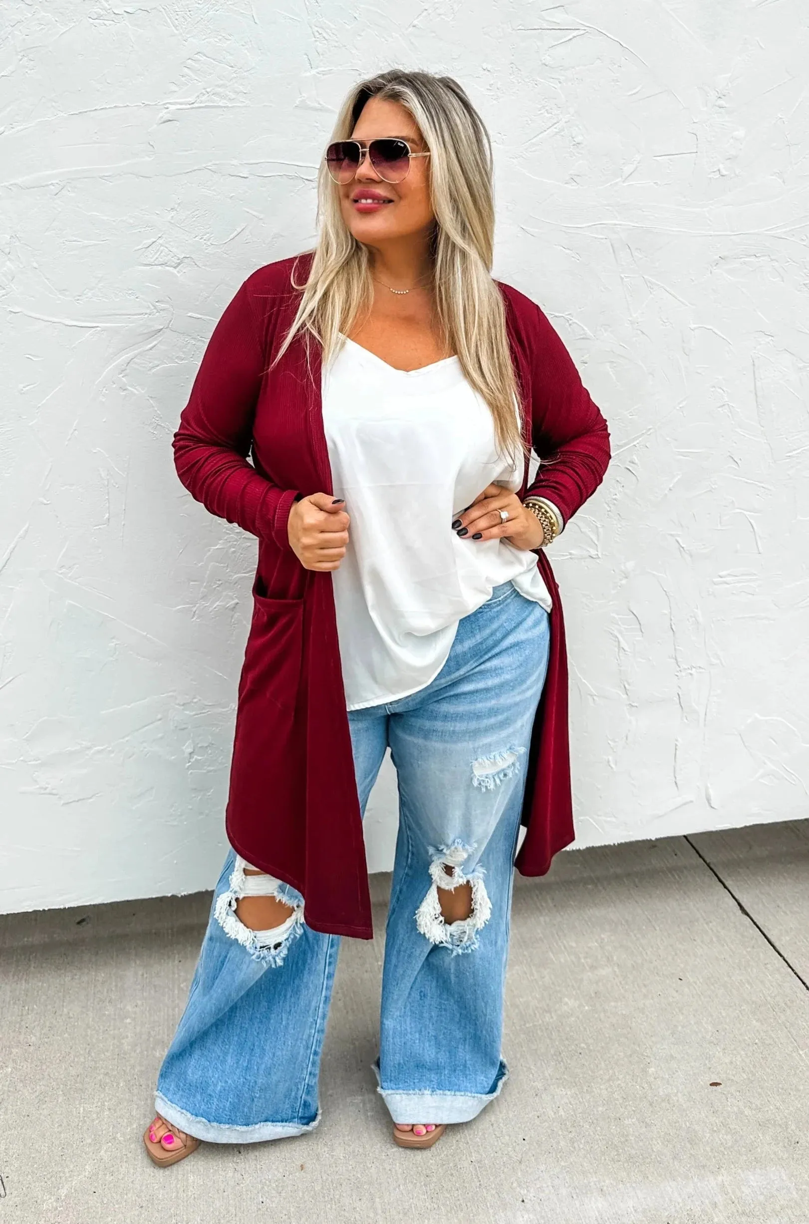 Blakeley Sierra Cardigan - Burgundy/Wine