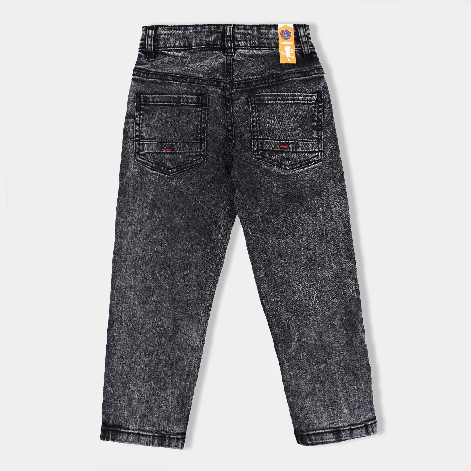 Boys Denim Stretch Pant Details Barack-BLACK