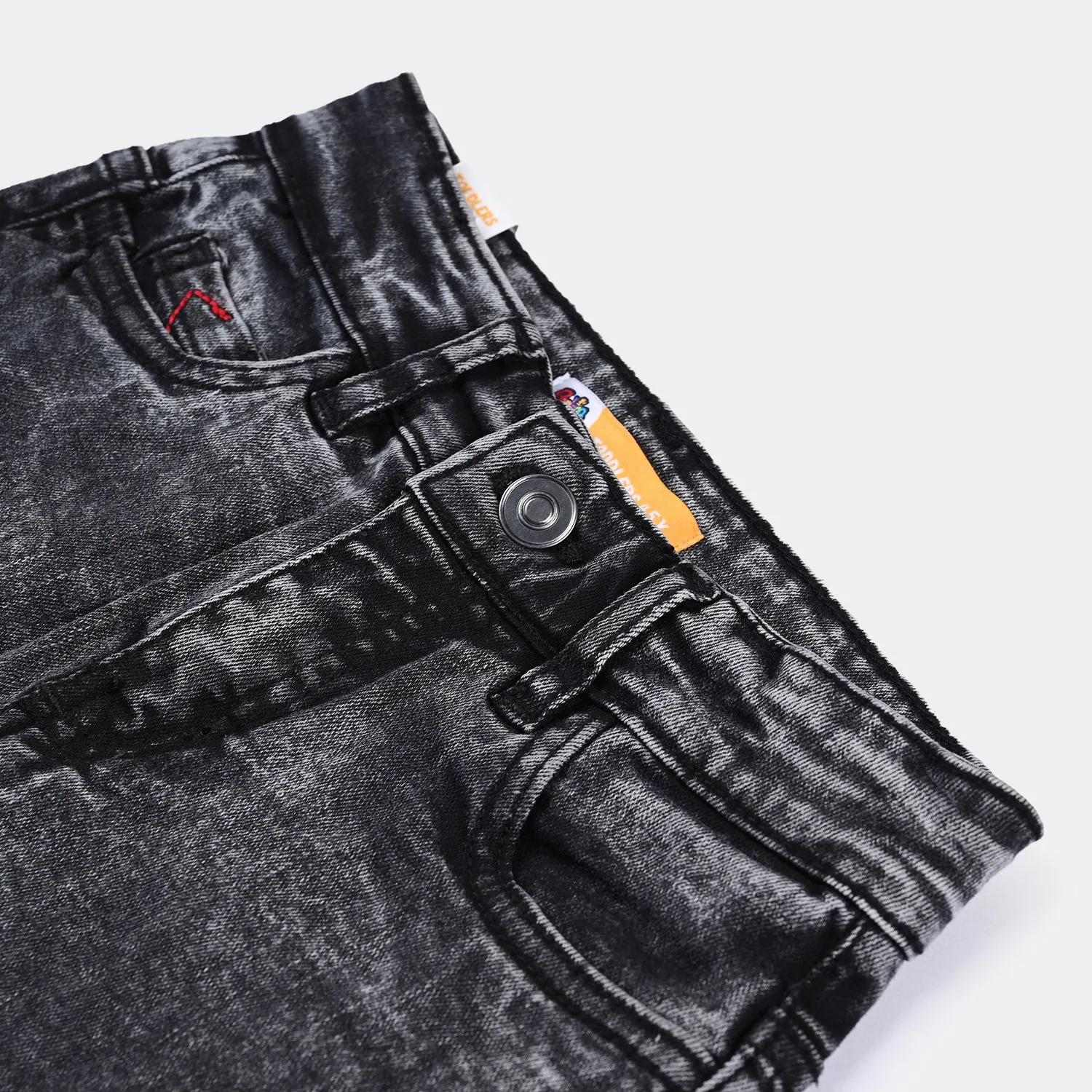 Boys Denim Stretch Pant Details Barack-BLACK