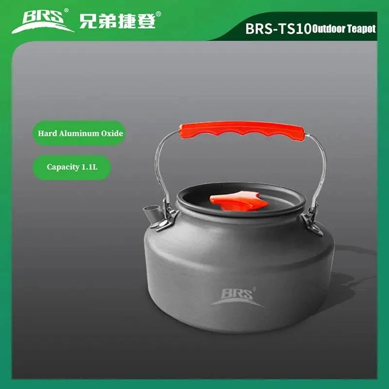 BRS-TS10 Outdoor Teapot Hard Aluminum Oxide Camping Light Durable Portable Outdoor Kettle