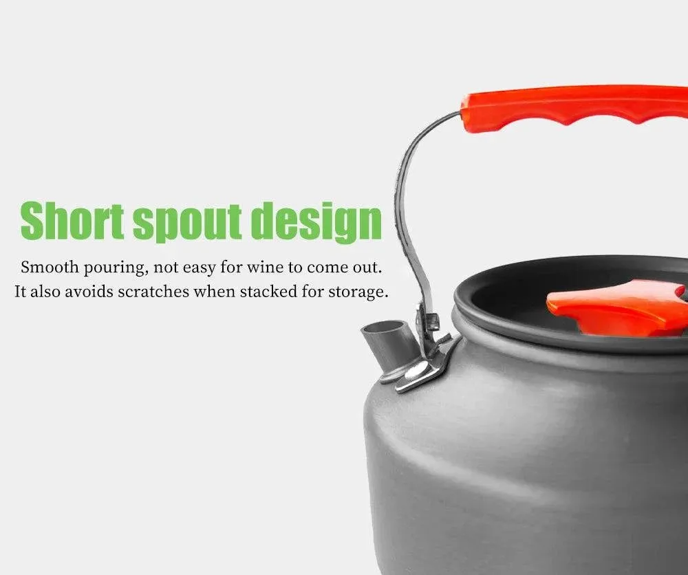 BRS-TS10 Outdoor Teapot Hard Aluminum Oxide Camping Light Durable Portable Outdoor Kettle