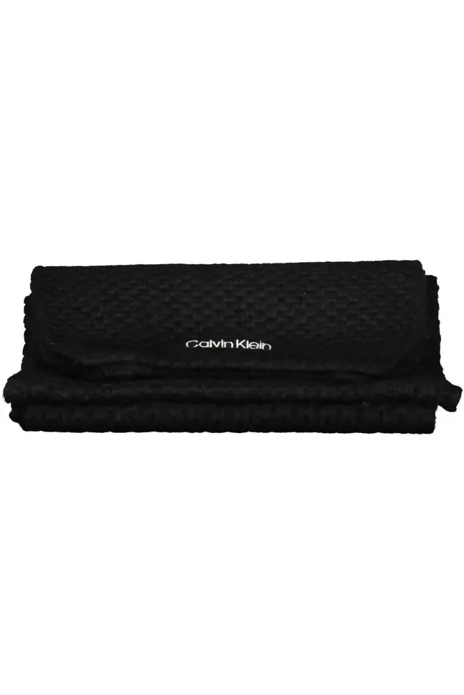 Calvin Klein Black Alpaca Women Scarf