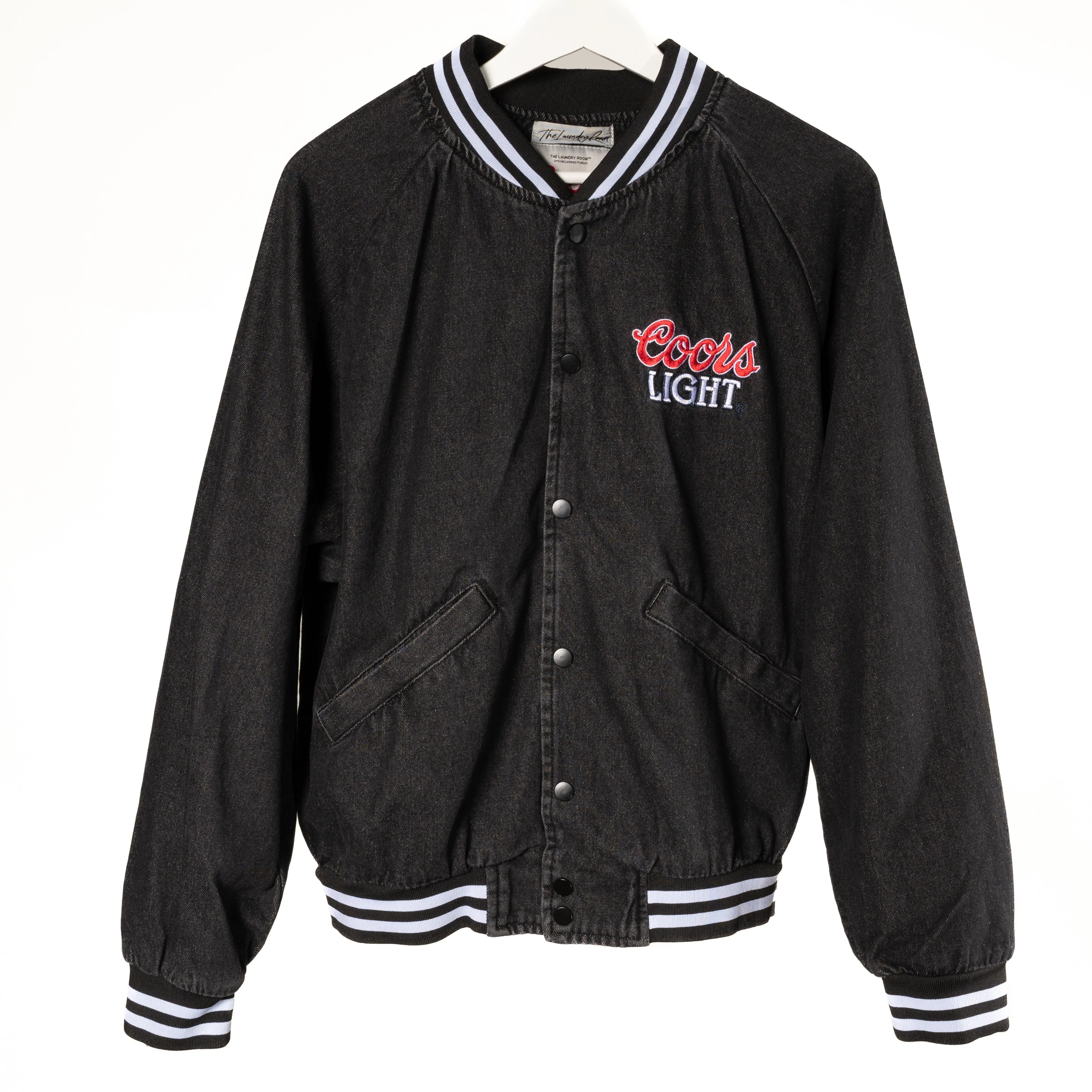 Coors Light Official Tm - Stadium Denim Jacket - Washed Black Denim