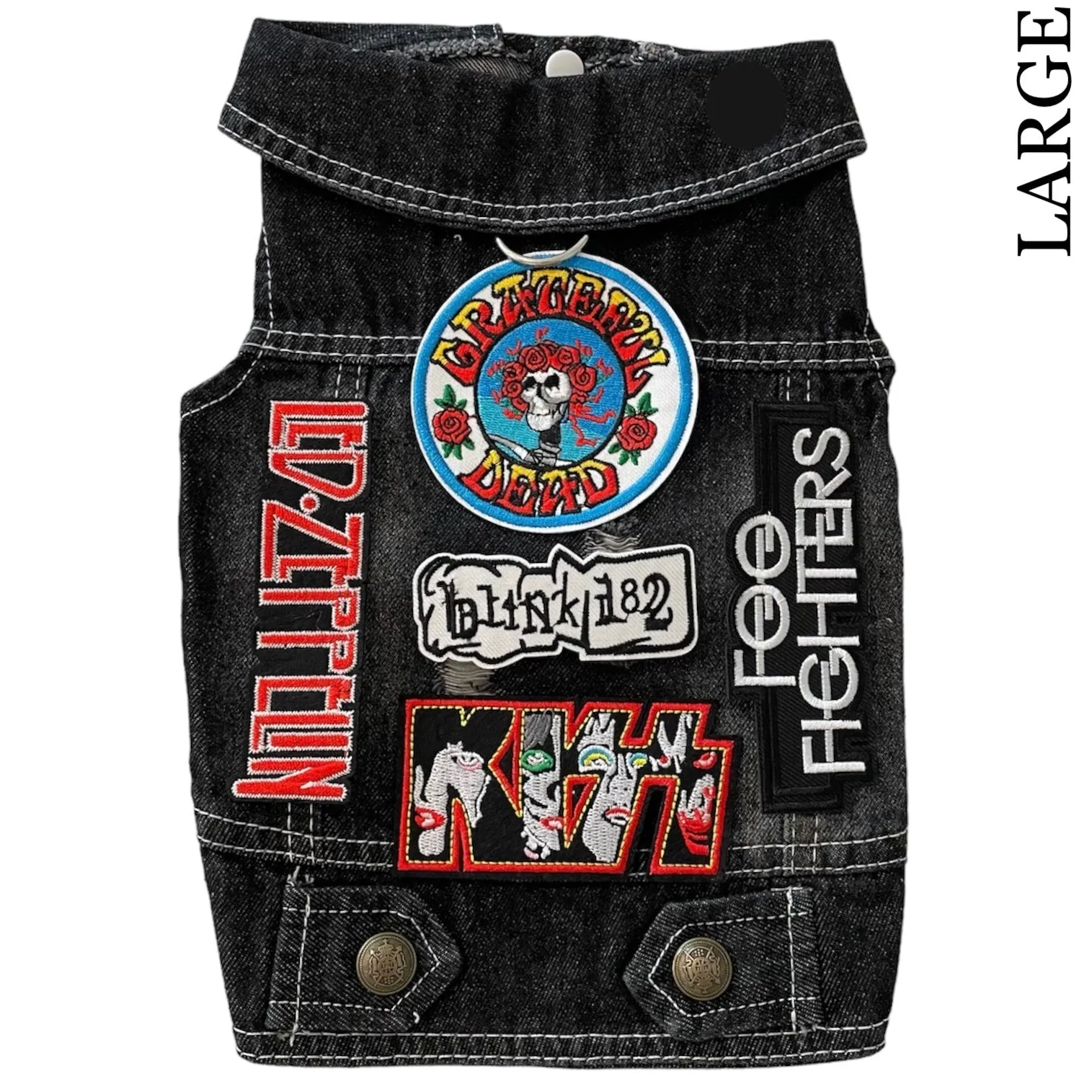 Denim Rocker Vest - GRATEFUL DEAD