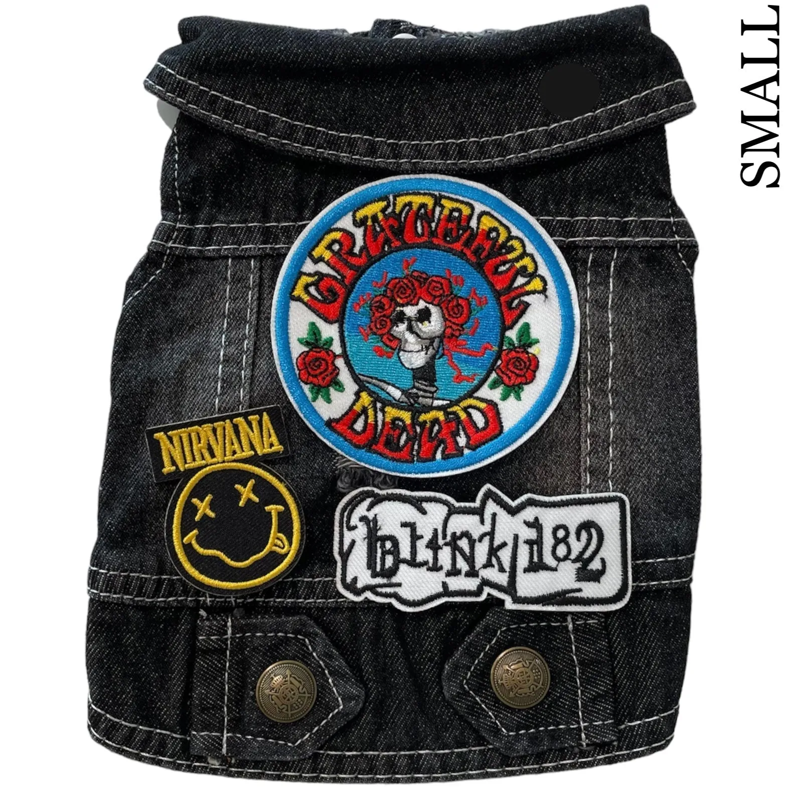 Denim Rocker Vest - GRATEFUL DEAD