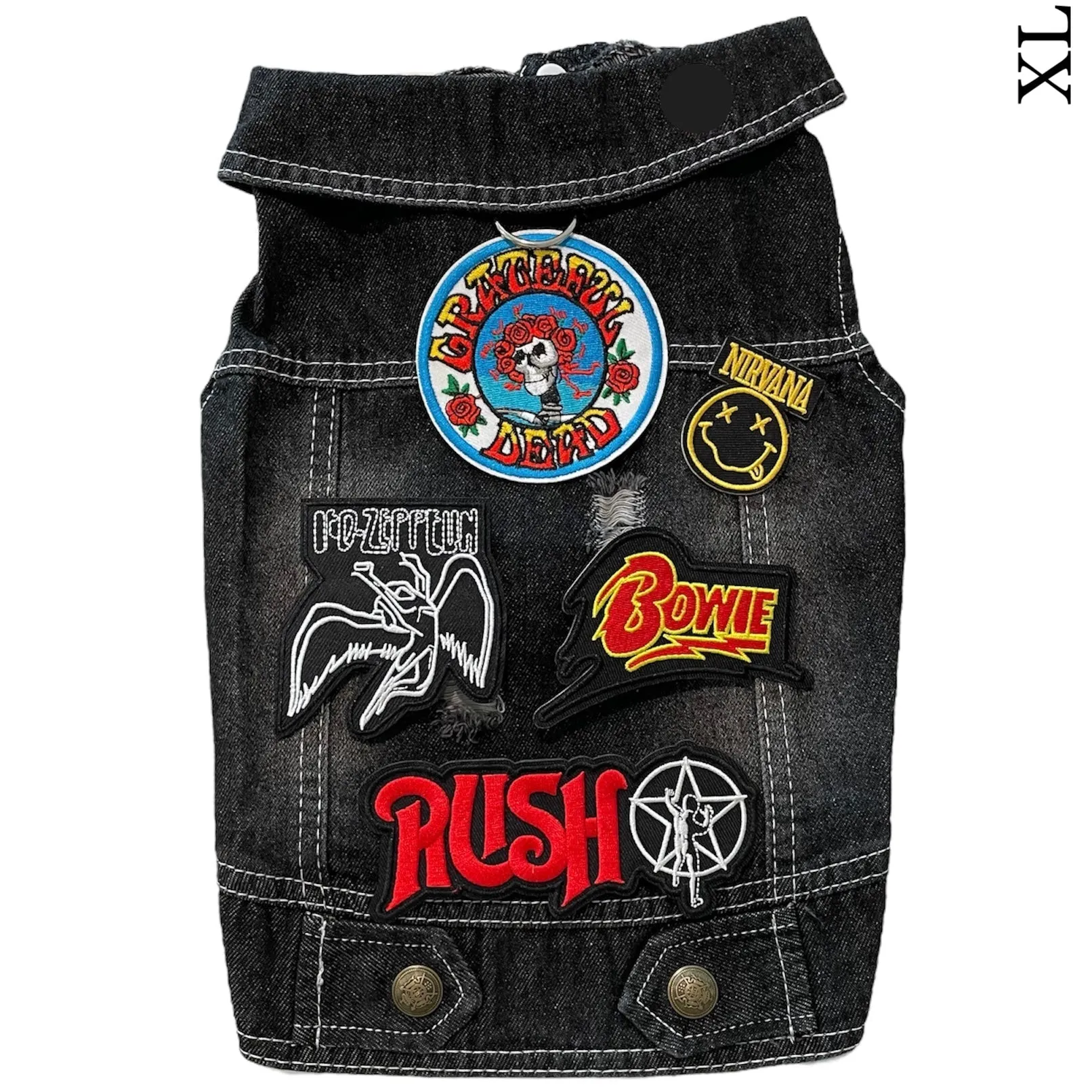 Denim Rocker Vest - GRATEFUL DEAD