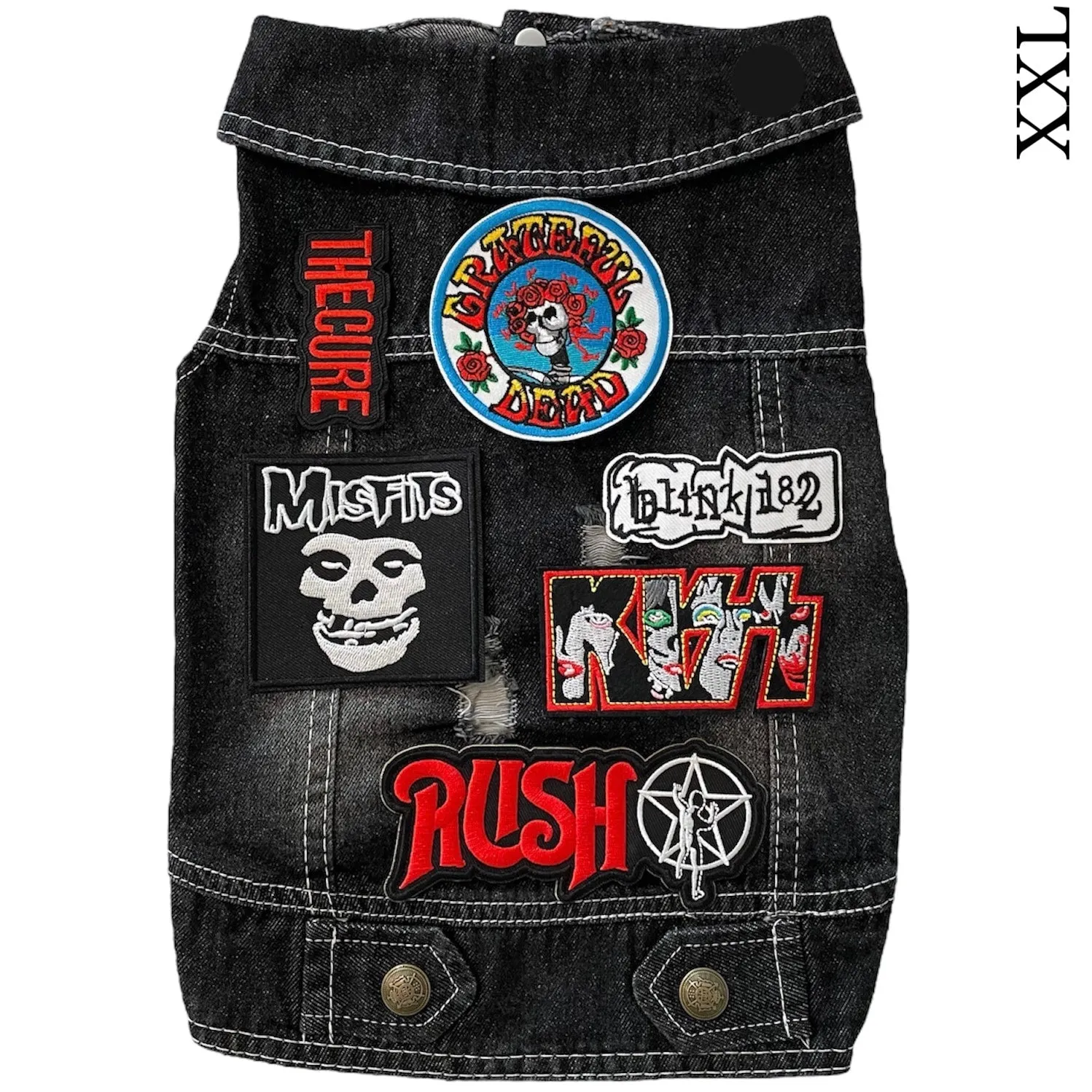 Denim Rocker Vest - GRATEFUL DEAD