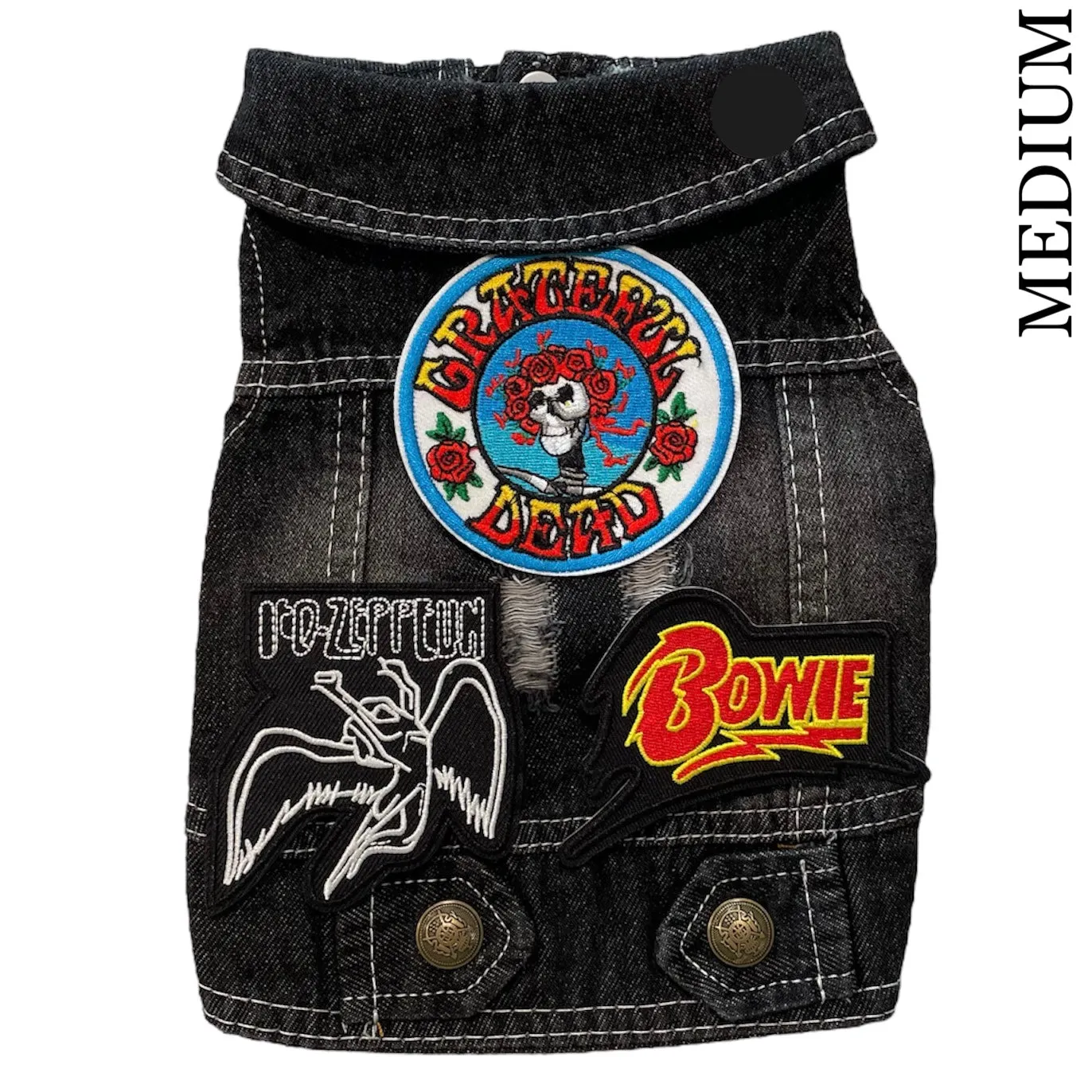 Denim Rocker Vest - GRATEFUL DEAD