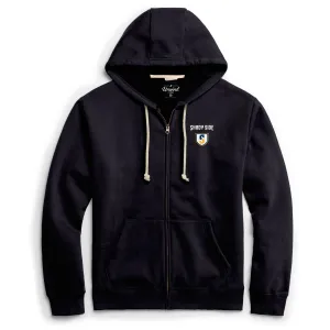 Embroidered S-Logo & Wordmark League Essential Fleece Zip Hood