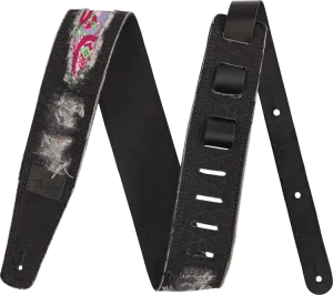 Fender x Wrangler Ripped Denim Strap, Black