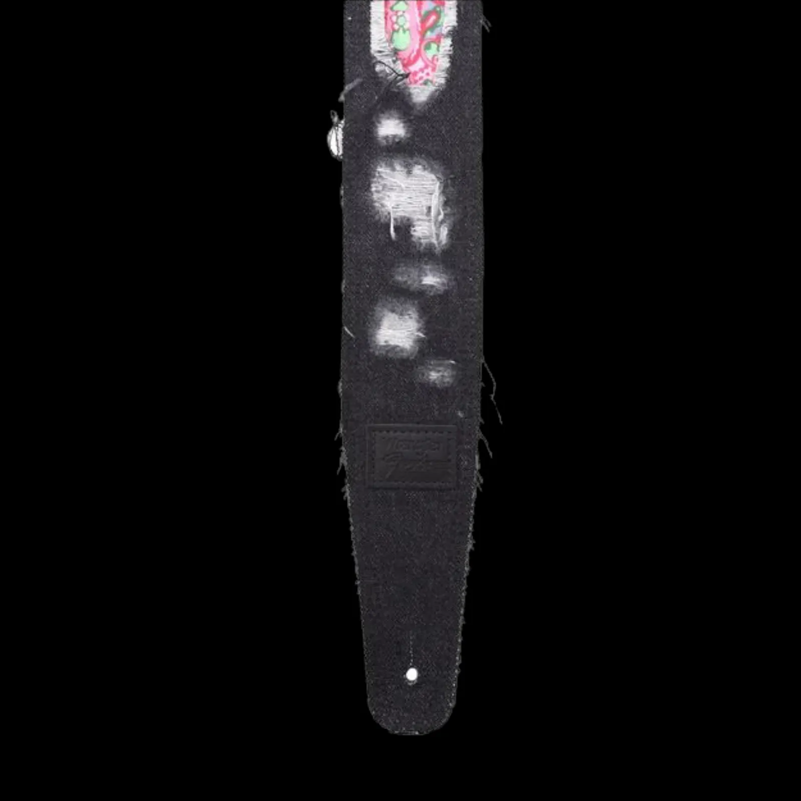 Fender X Wrangler Ripped Paisley Denim Strap - Black