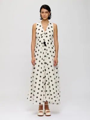 Flowy Polka-dot Dress