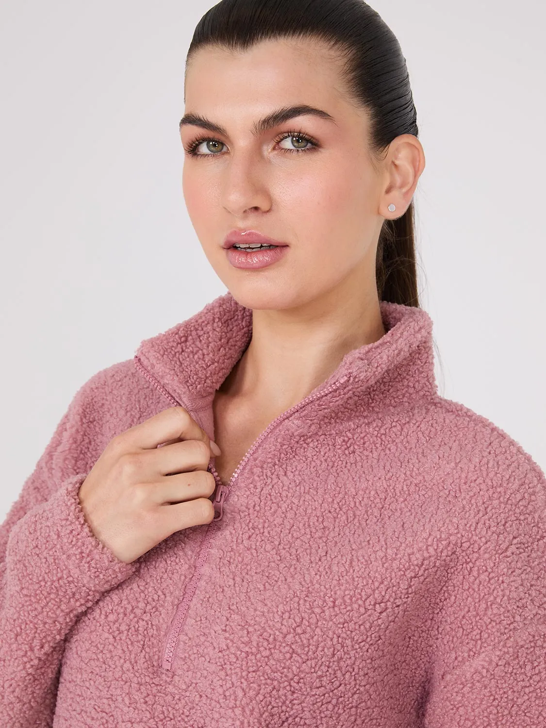 Half-Zip Sherpa Sweater