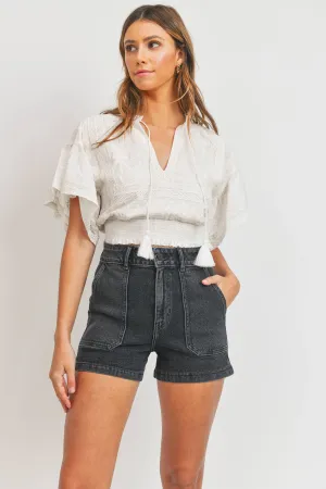 High Rise Utility Cargo Short