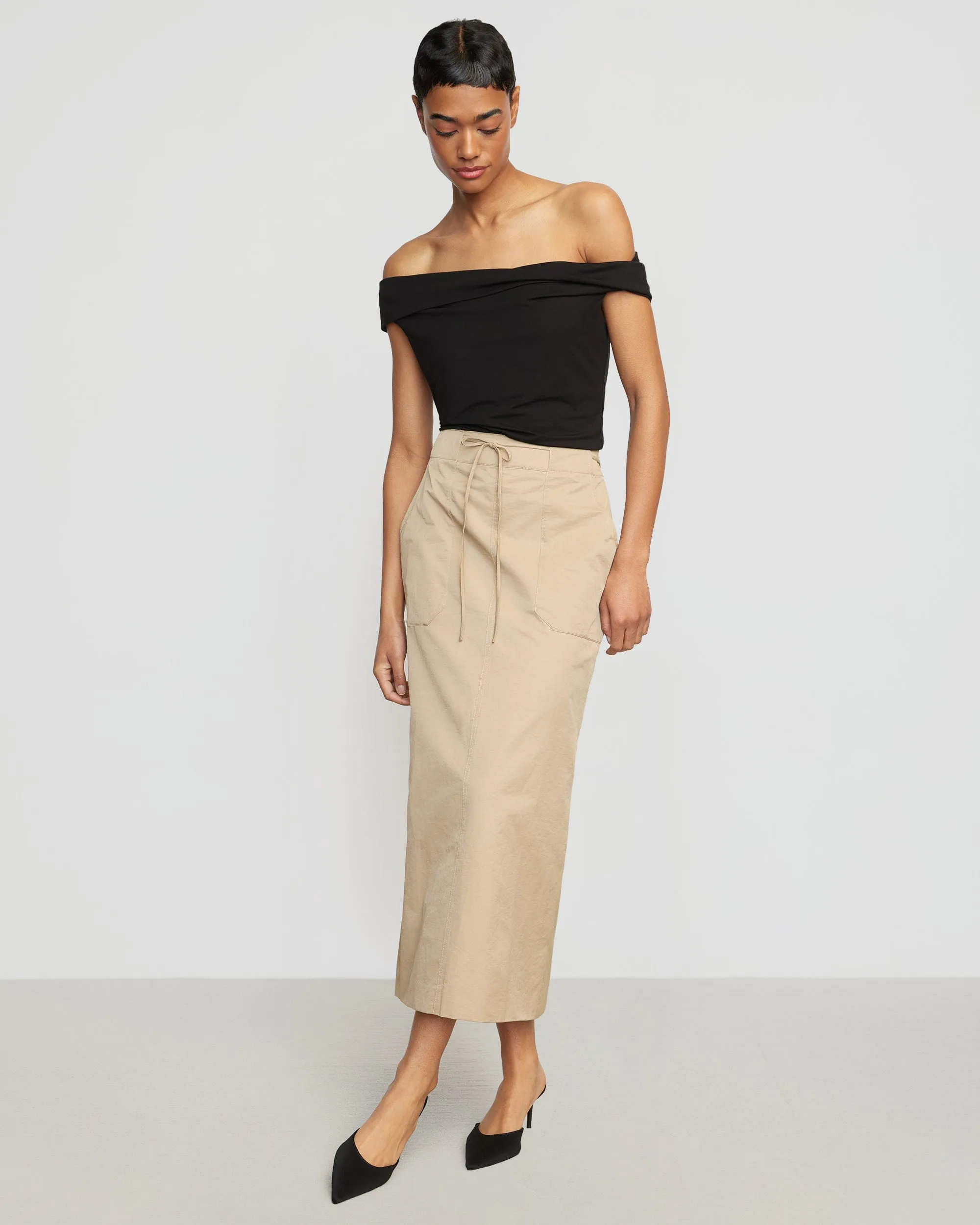 Ida Drawstring Cargo Skirt