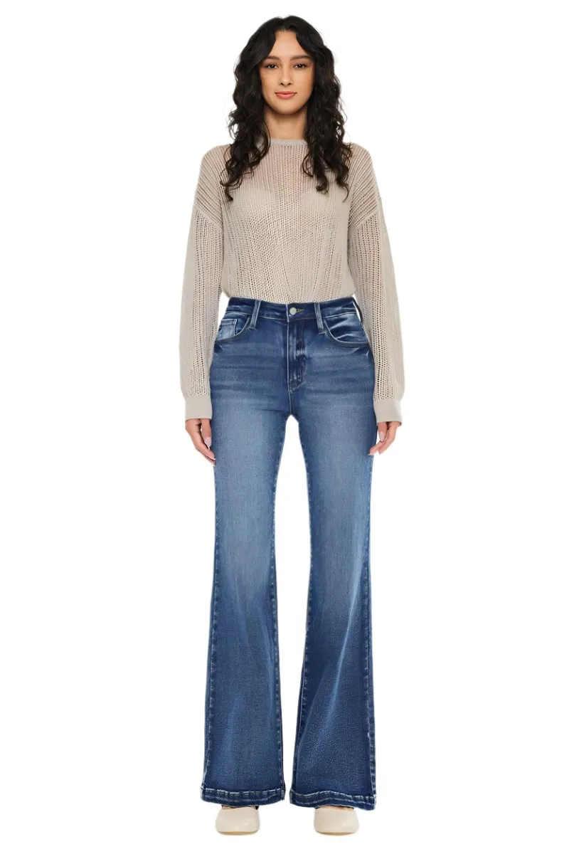 Kancan - Avonlea High Rise Wide Leg Flare Jeans - ESSENTIAL, KC20024