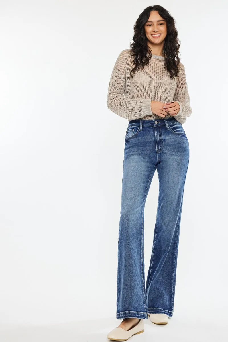 Kancan - Avonlea High Rise Wide Leg Flare Jeans - ESSENTIAL, KC20024