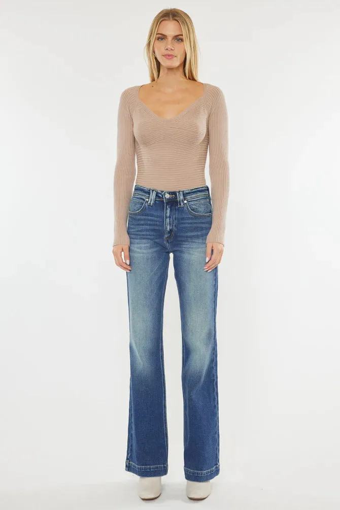 Kancan - PILOT HIGH RISE HOLLY FLARE JEANS - KC9289M ST