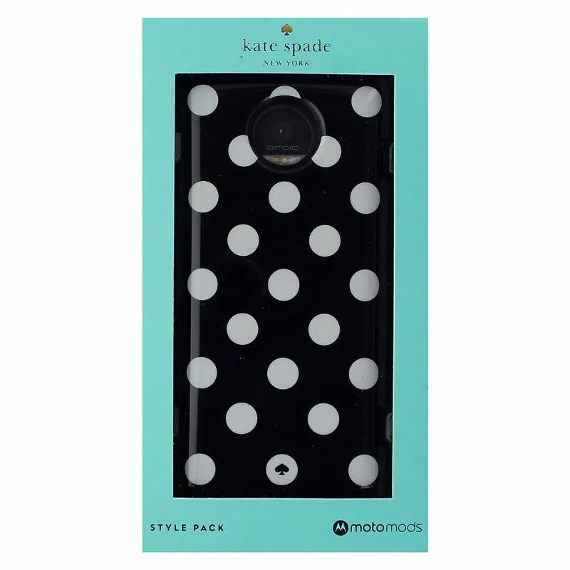 Kate Spade Style Pack Mod for Motorola Moto Z / Moto Z Force - Black/White Dots