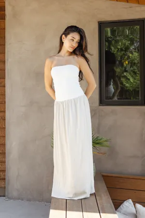 Lake Como Linen Ribbed Dress