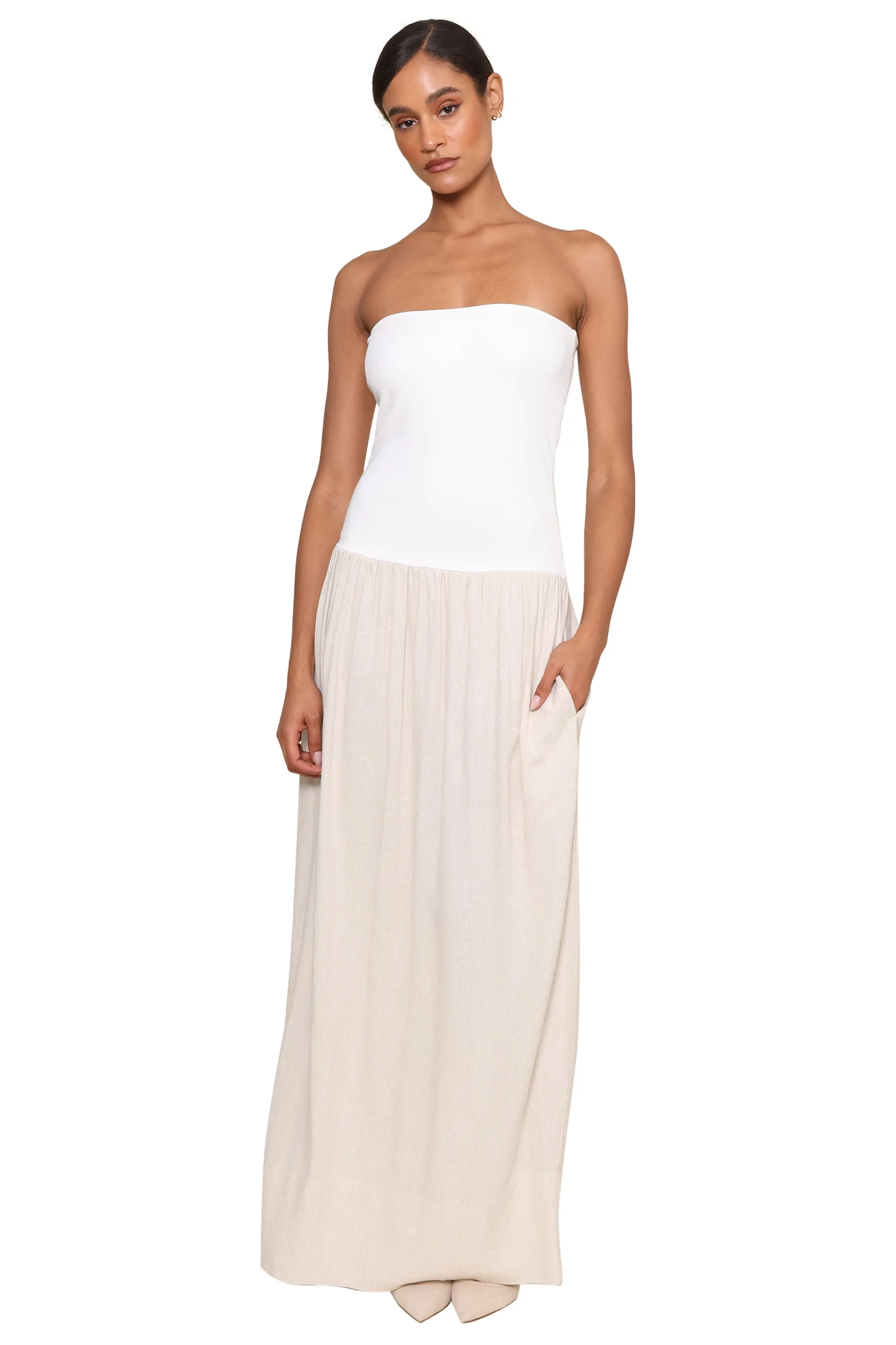 Lake Como Linen Ribbed Dress