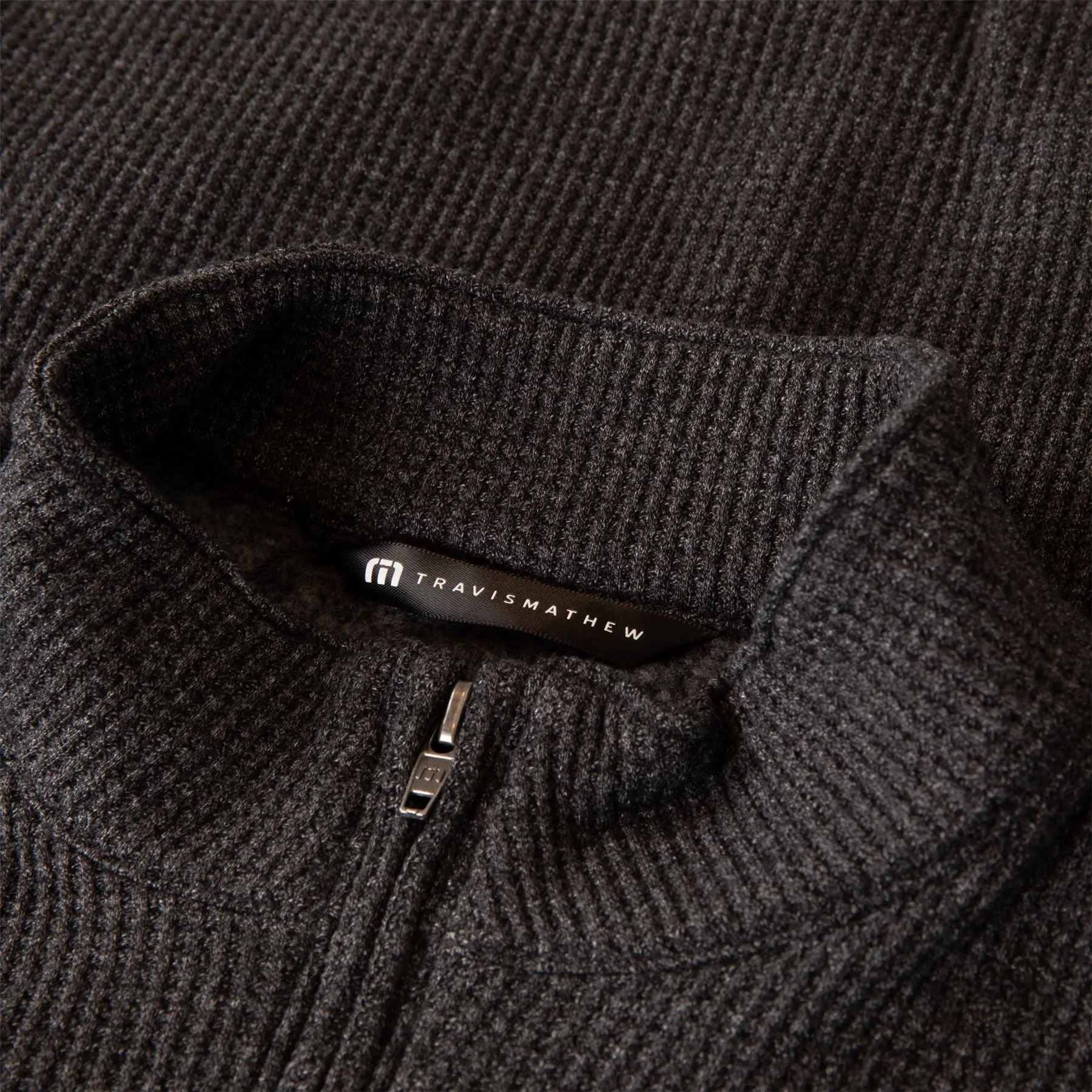 Last Sunset Quarter Zip Mid Layer Heather Dark Grey - AW24