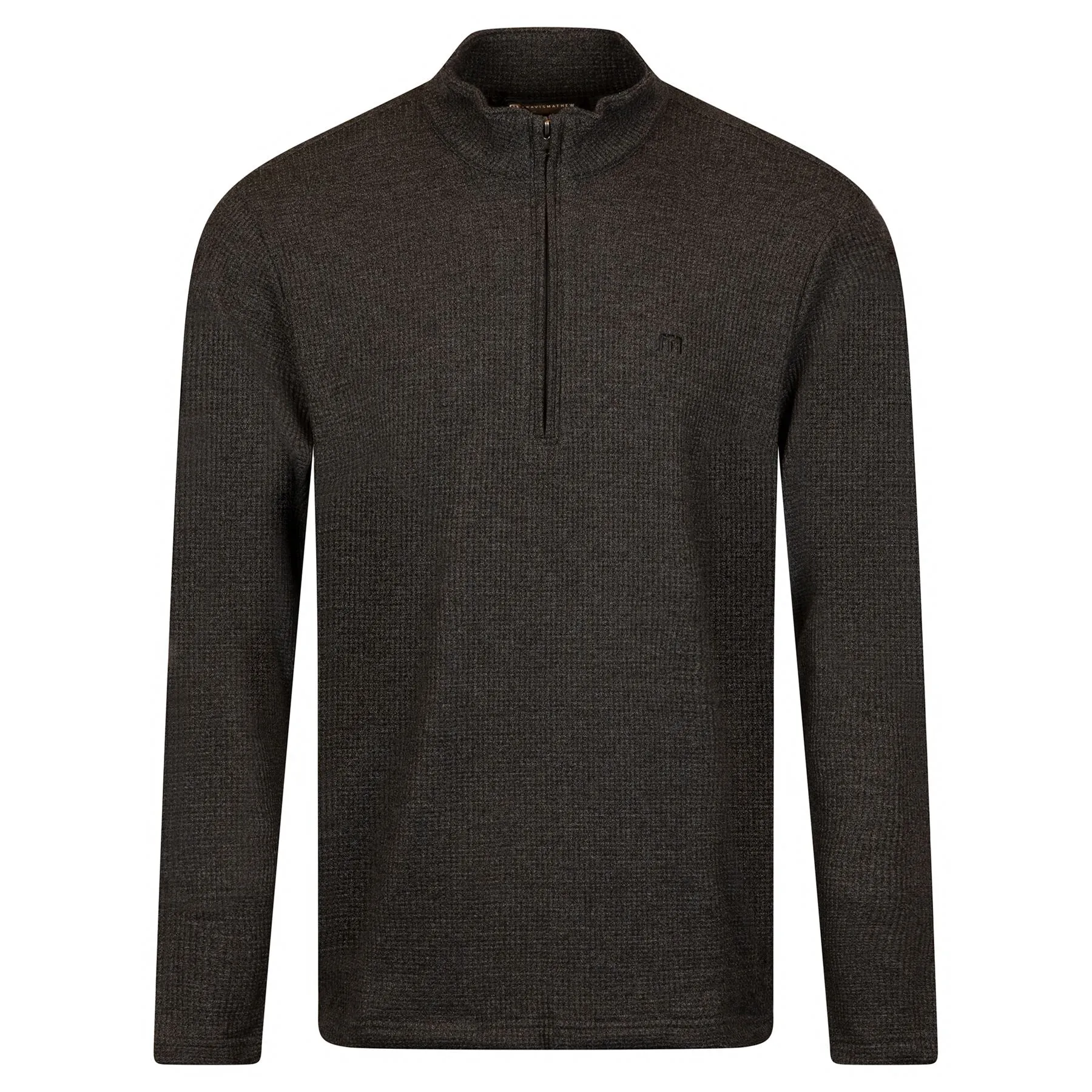 Last Sunset Quarter Zip Mid Layer Heather Dark Grey - AW24