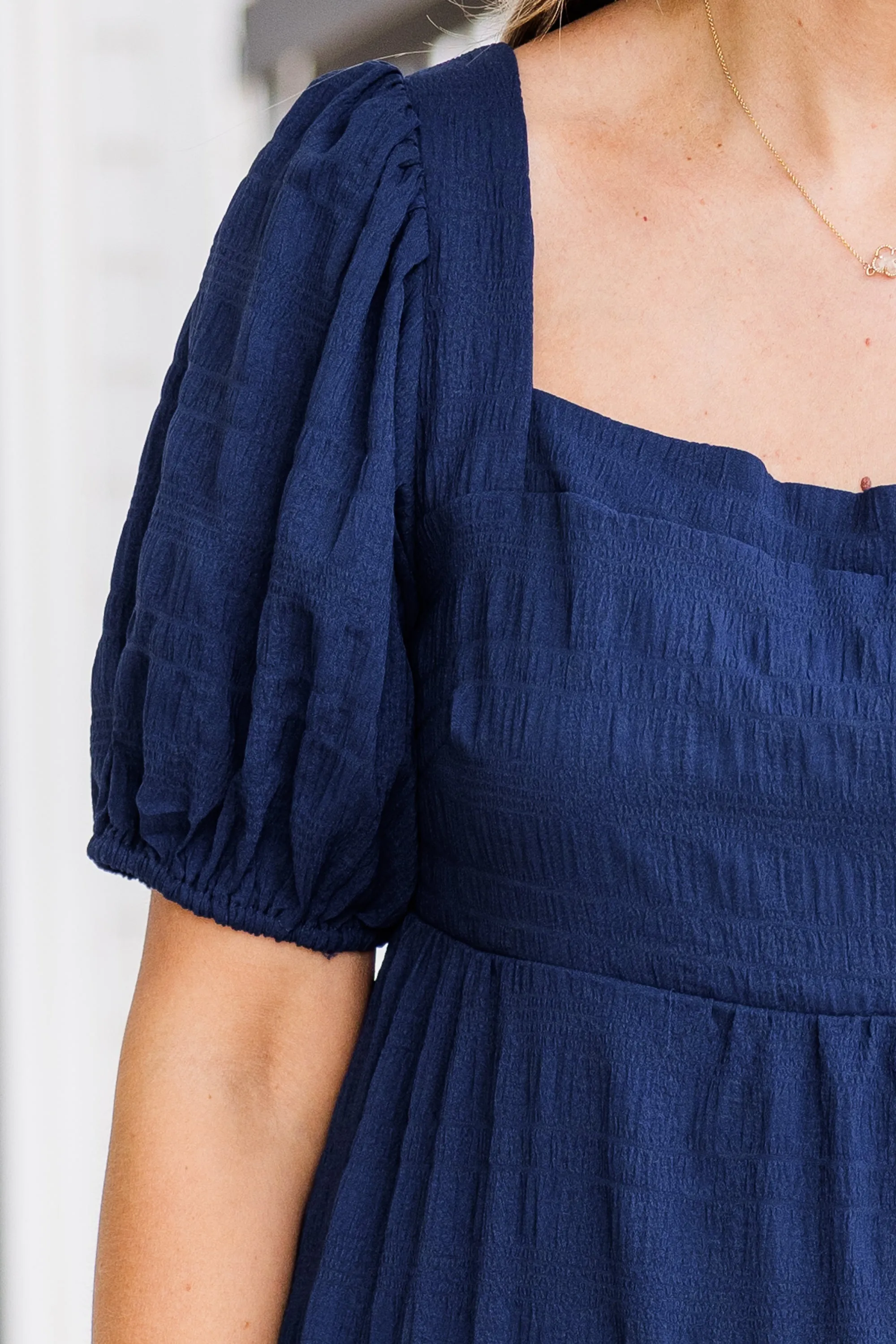 Let's Get Away Dress, Navy