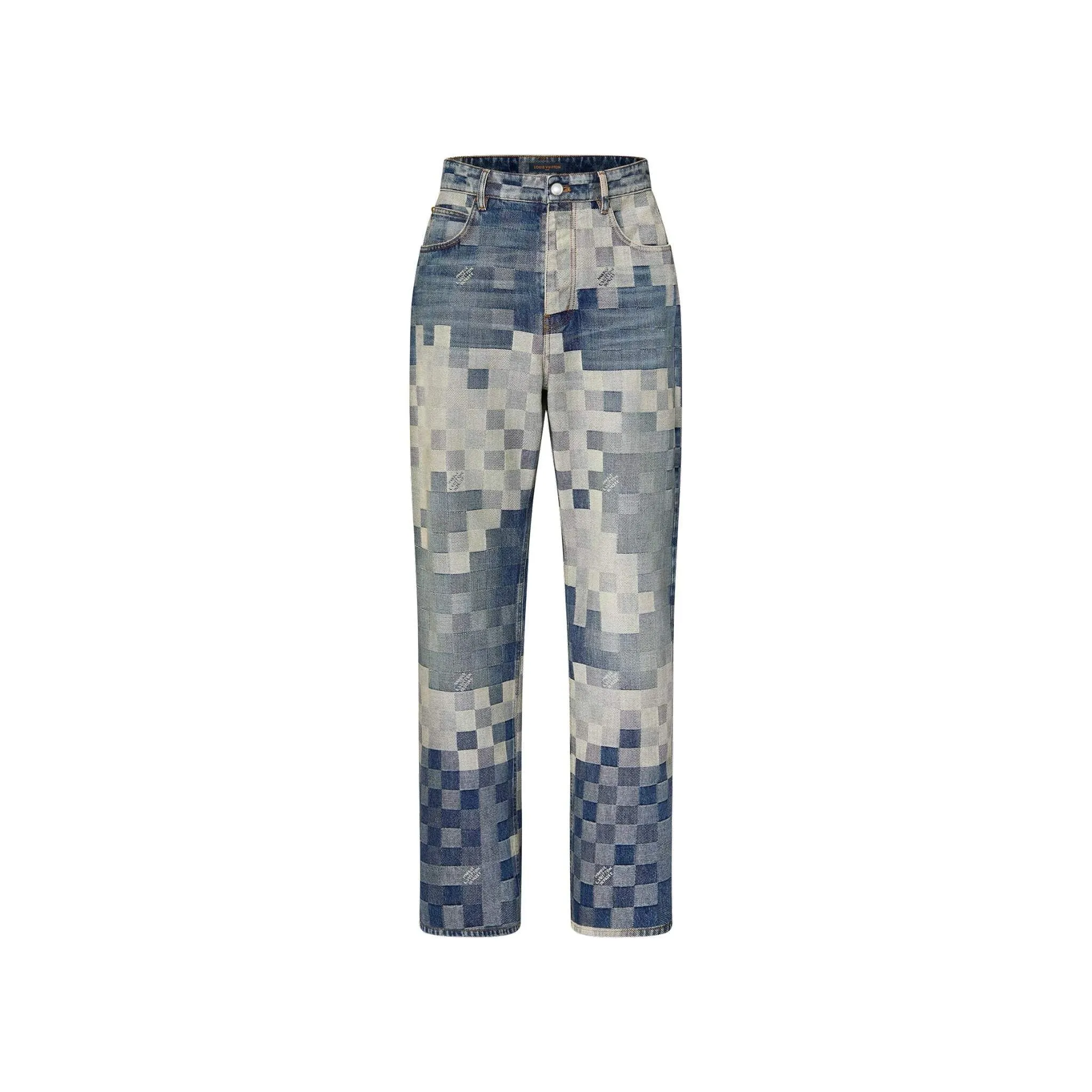 Louis V Damier Denim Skate Pants