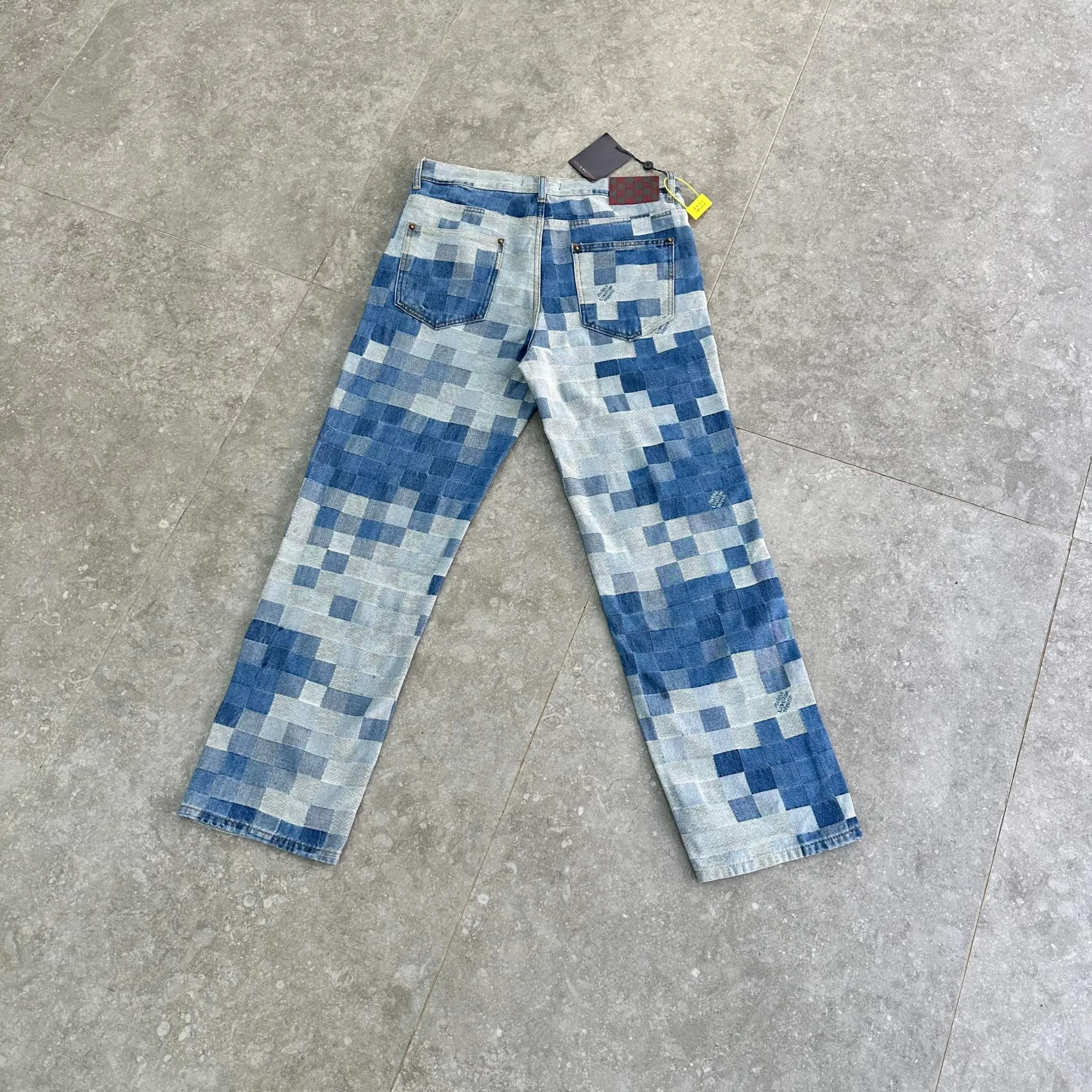 Louis V Damier Denim Skate Pants