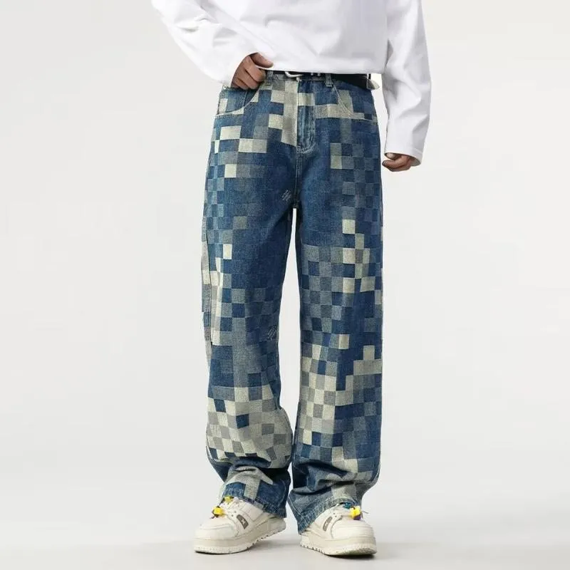 Louis V Damier Denim Skate Pants