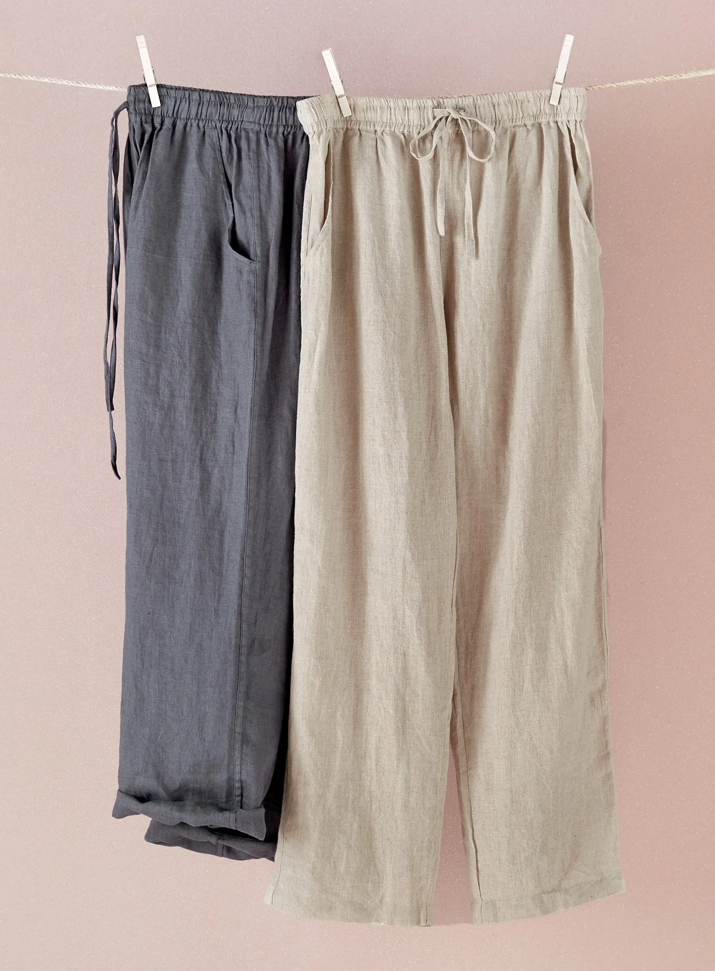 Malaga European Linen Relaxed Pant