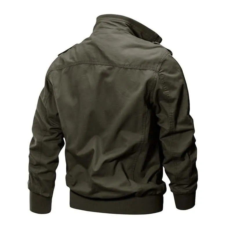 Men's Tactical Winter Bomber Jacket for Outdoor Activities and Airsoft