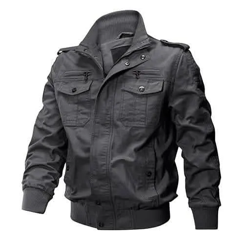 Men's Tactical Winter Bomber Jacket for Outdoor Activities and Airsoft