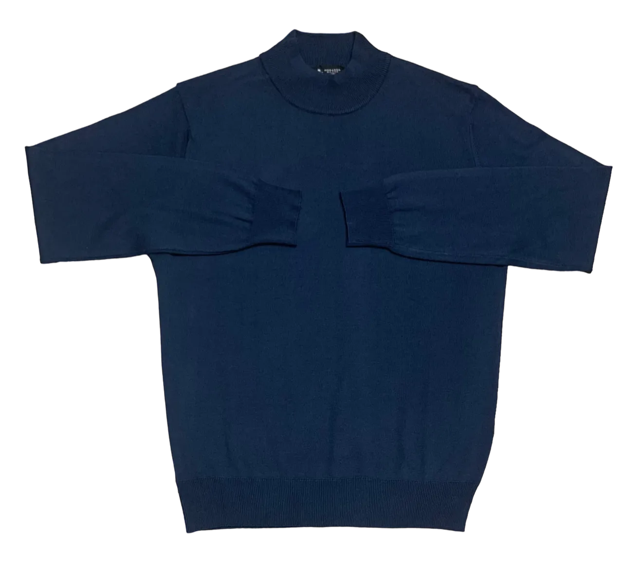 Modango Italian Made Mock Sweater, Blue