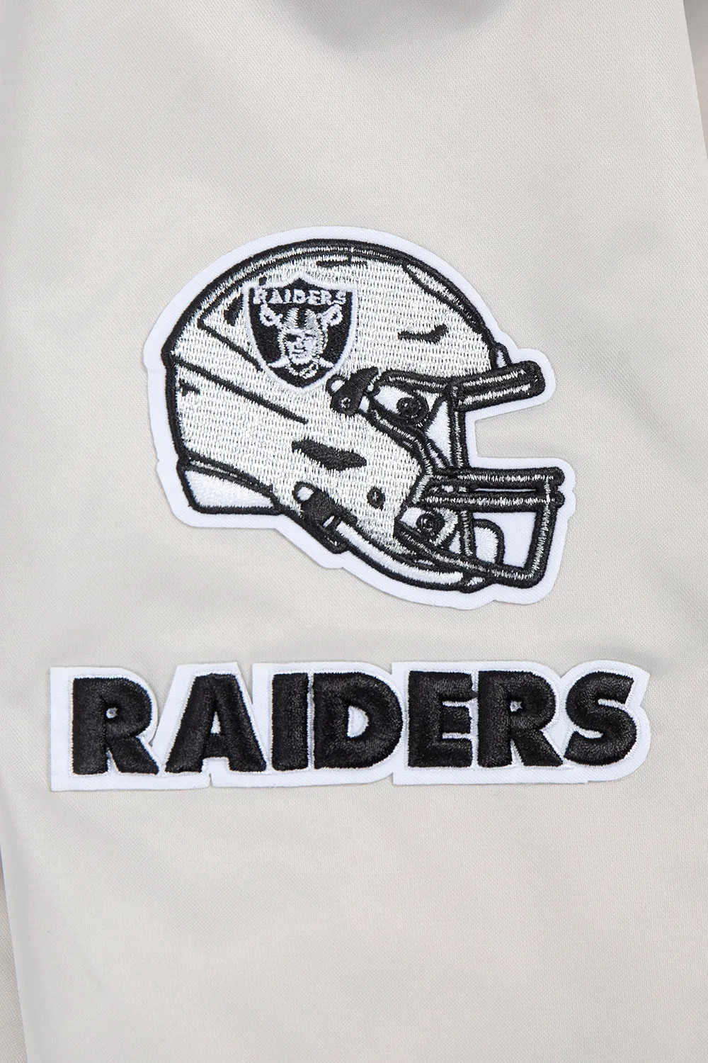 NFL LAS VEGAS RAIDERS CLASSIC WOMEN'S SATIN JACKET (SILVER)