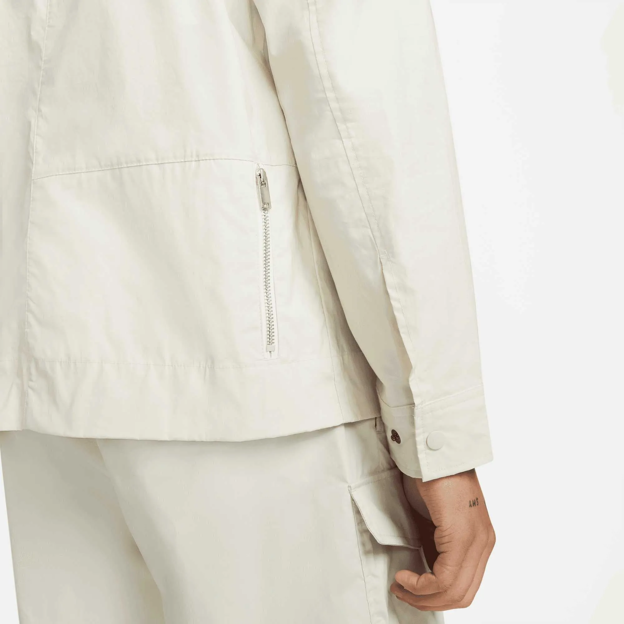 Nike Sportswear Style Essentials Snap Jacket Cream