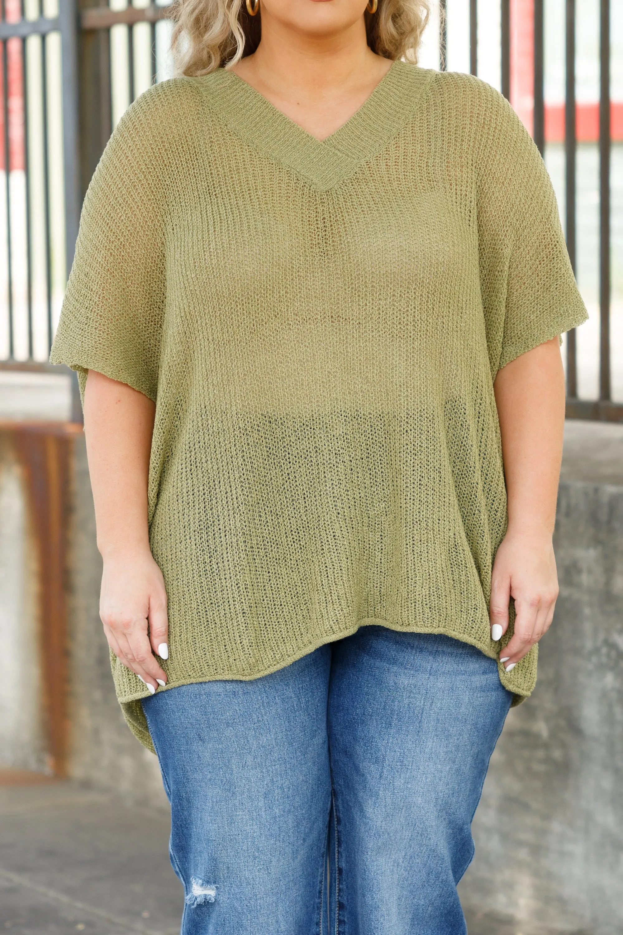 Nothing But Beauty Top, Sage