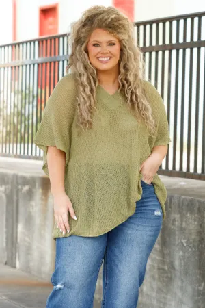 Nothing But Beauty Top, Sage