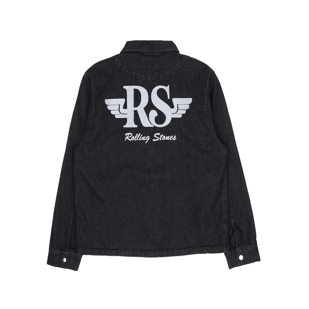 RS No. 9 Black Denim Racing Overshirt