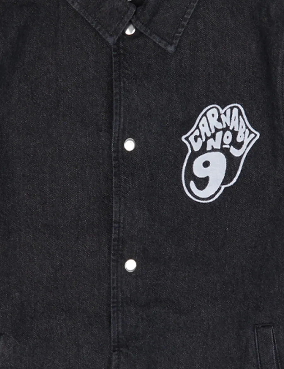 RS No. 9 Black Denim Racing Overshirt