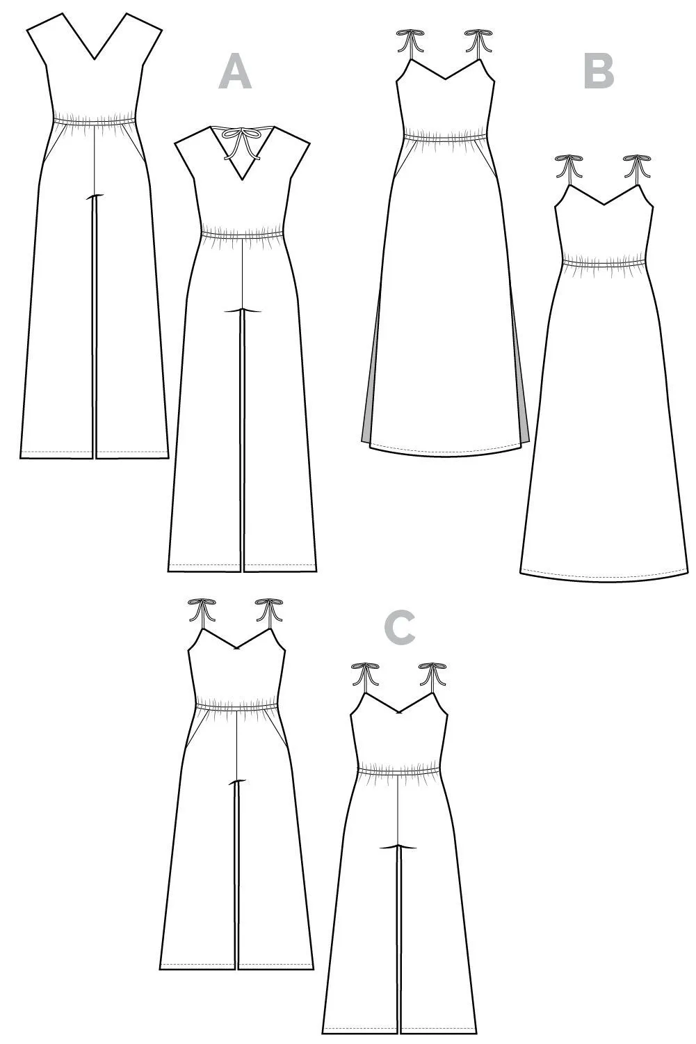 Sallie Maxi-Dress & Jumpsuit Pattern