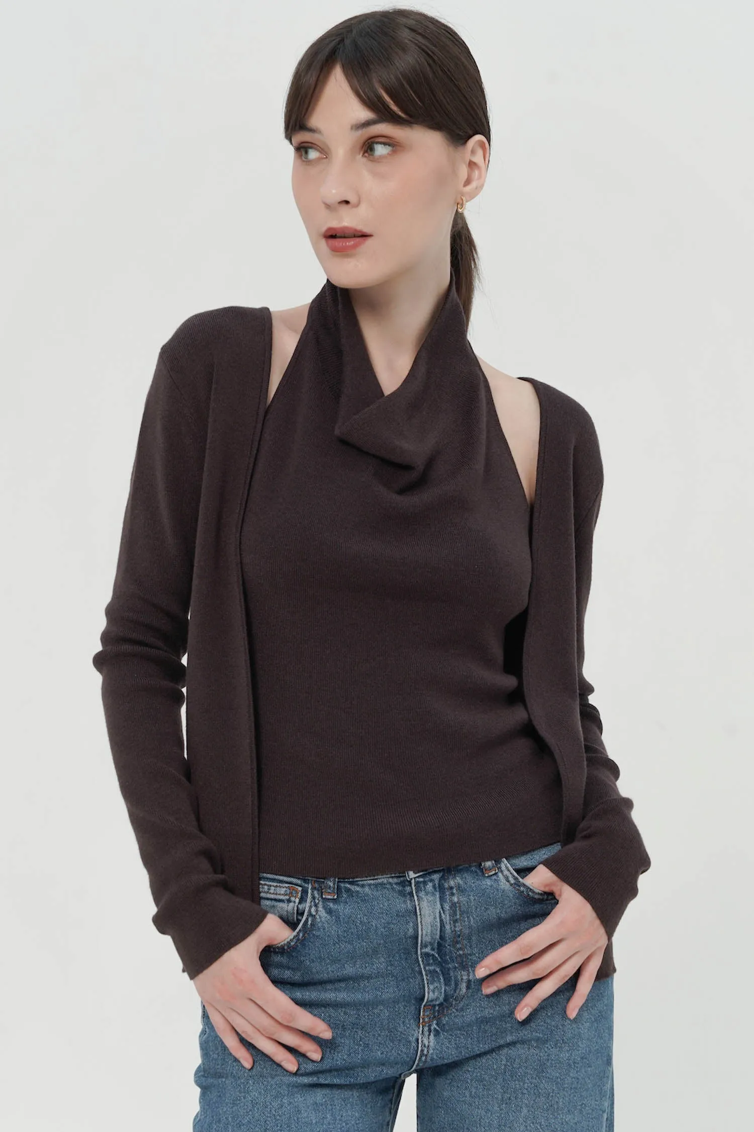 Serafia Top In Plum