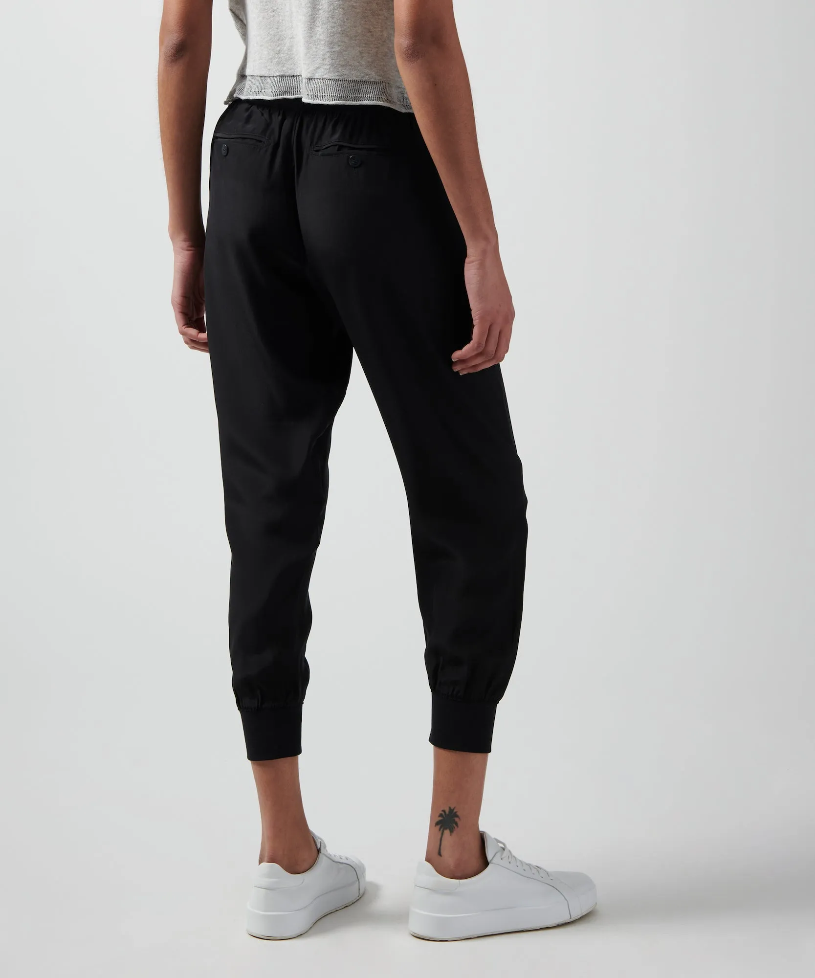 Silk Joggers - Black