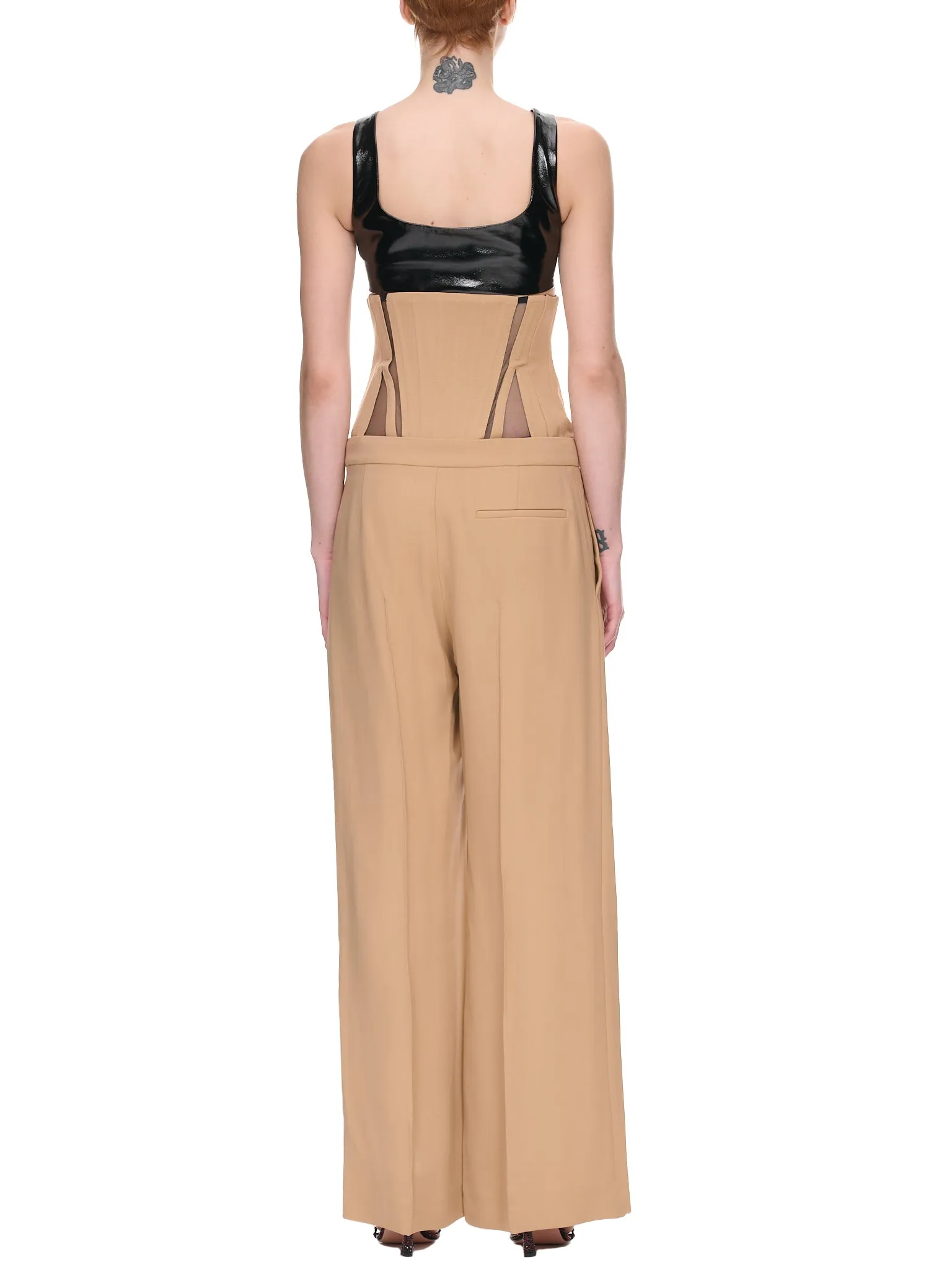 Tailored Corset Pants (1PA0380182-B7029-PORCINI-BLACK)