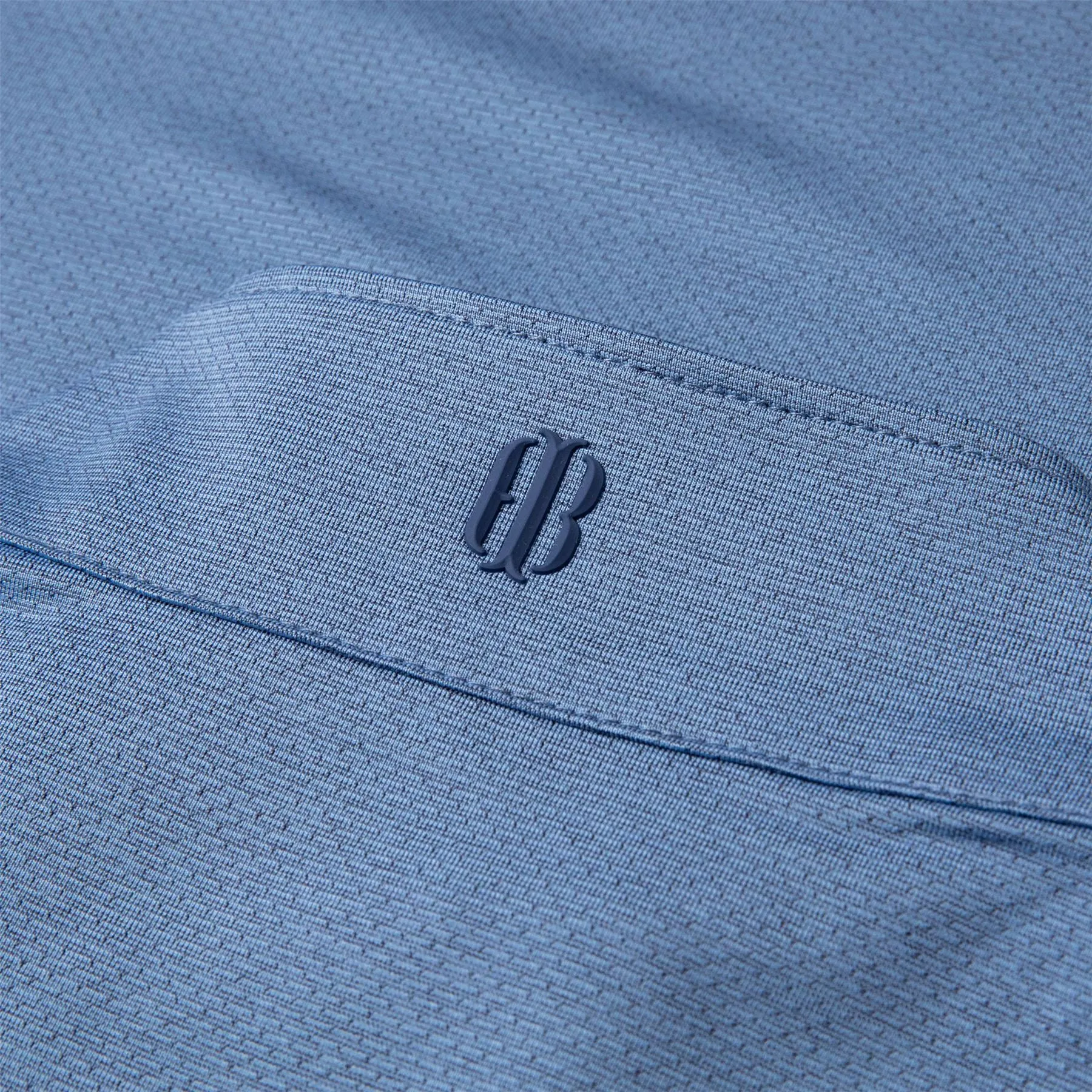 The Bell Quarter Zip Mid Layer Heathered Aberdeen Blue - AW24