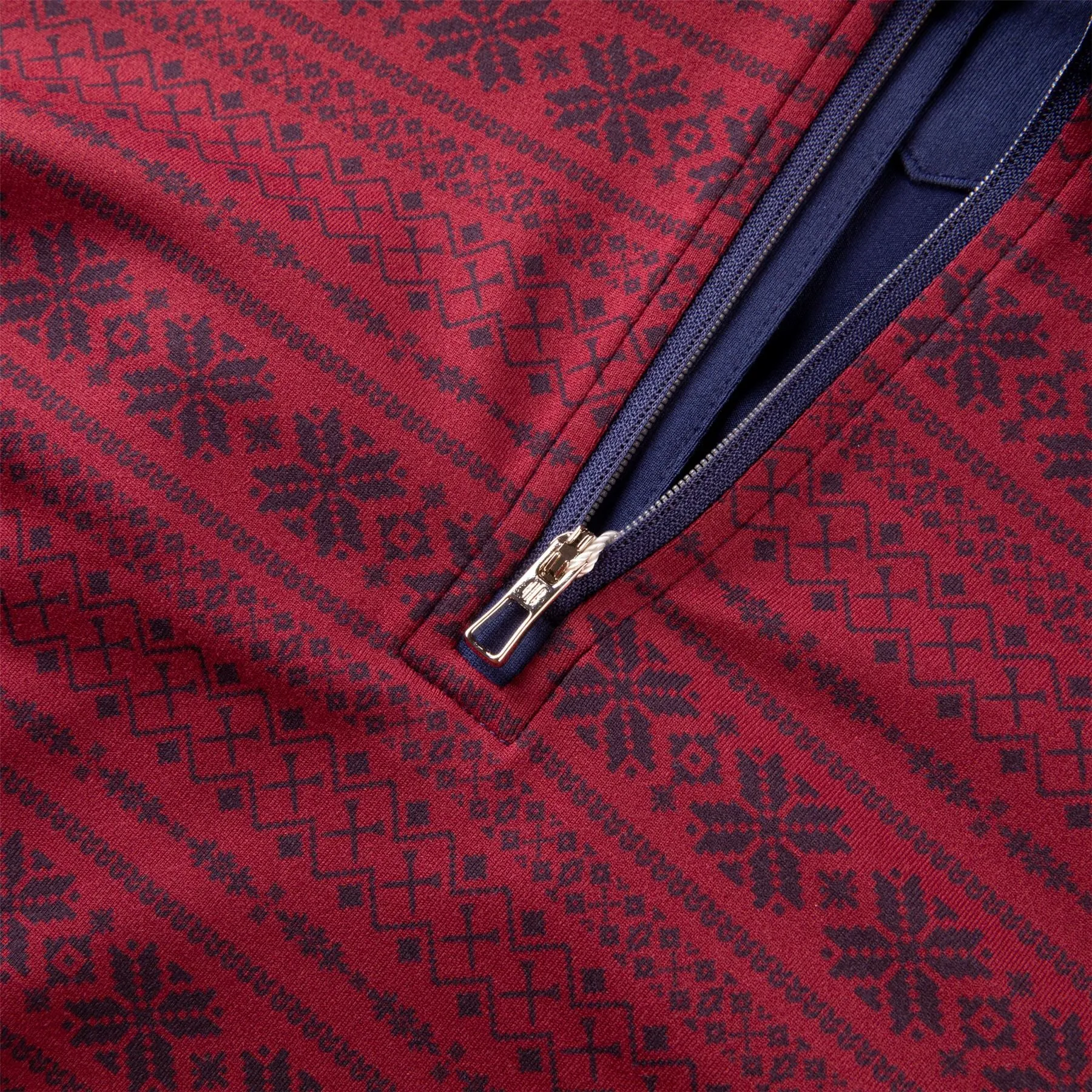 The Robinson Quarter Zip Pullover Port/Navy - AW23